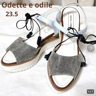 オデットエオディール(Odette e Odile)の★美品★オデットエオディール フラットサンダル 23.5(サンダル)