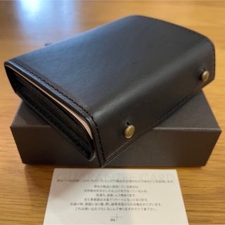 エムピウ(m+)の【新品】m＋ エムピウ ミッレフォッリエ P25 Black ブラック(折り財布)