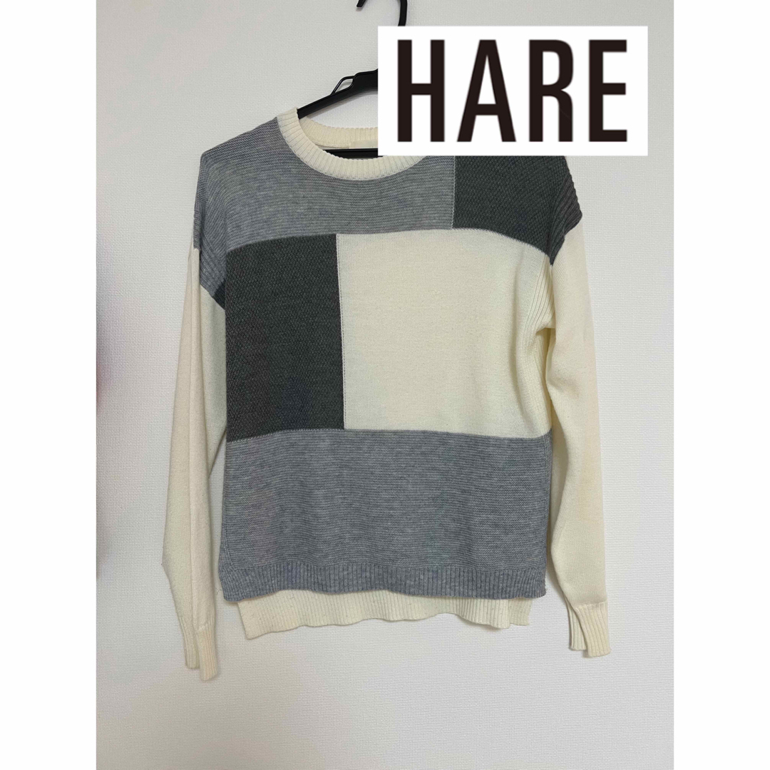 HARE(ハレ)のHARE(ハレ) 切替えニット 長袖 レディースのトップス(ニット/セーター)の商品写真