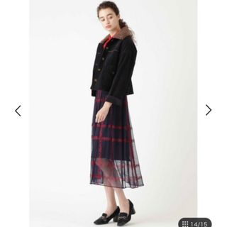 ジルスチュアート(JILLSTUART)の新品未使用タグ付き♡ミラチュールチェックスカート(ロングスカート)