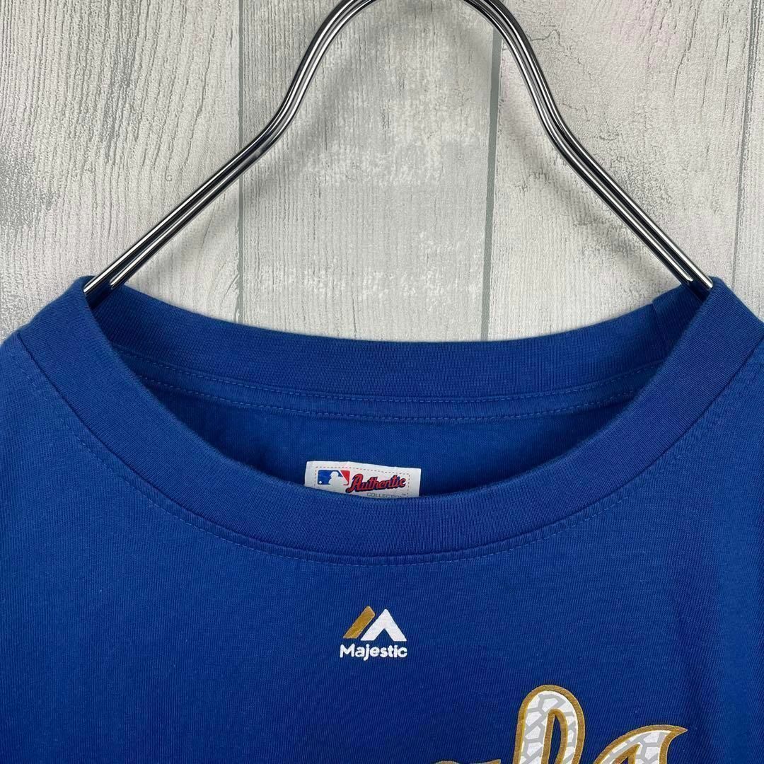 MLB(メジャーリーグベースボール)の古着　マジェスティック　Tシャツ　MLBカンザスシティ・ロイヤルズ　ゆるだぼ3L メンズのトップス(Tシャツ/カットソー(半袖/袖なし))の商品写真