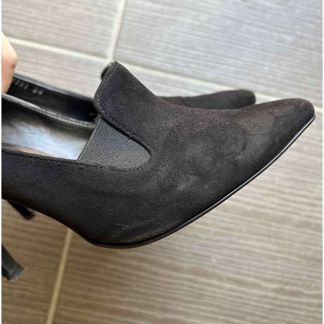 DIANA(ダイアナ)のDIANA ダイアナ　スエードパンプス　黒 レディースの靴/シューズ(ハイヒール/パンプス)の商品写真