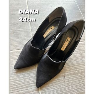 ダイアナ(DIANA)のDIANA ダイアナ　スエードパンプス　黒(ハイヒール/パンプス)