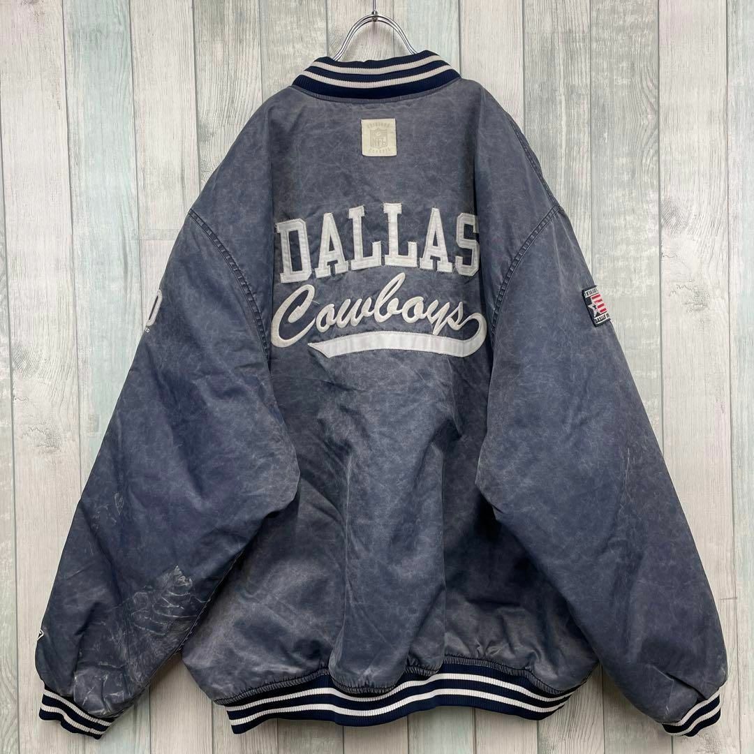 古着 リーボック スタジャン NFLダラスカウボーイ ゆるだぼ 2XL