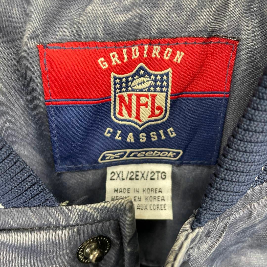 古着 リーボック スタジャン NFLダラスカウボーイ ゆるだぼ 2XL