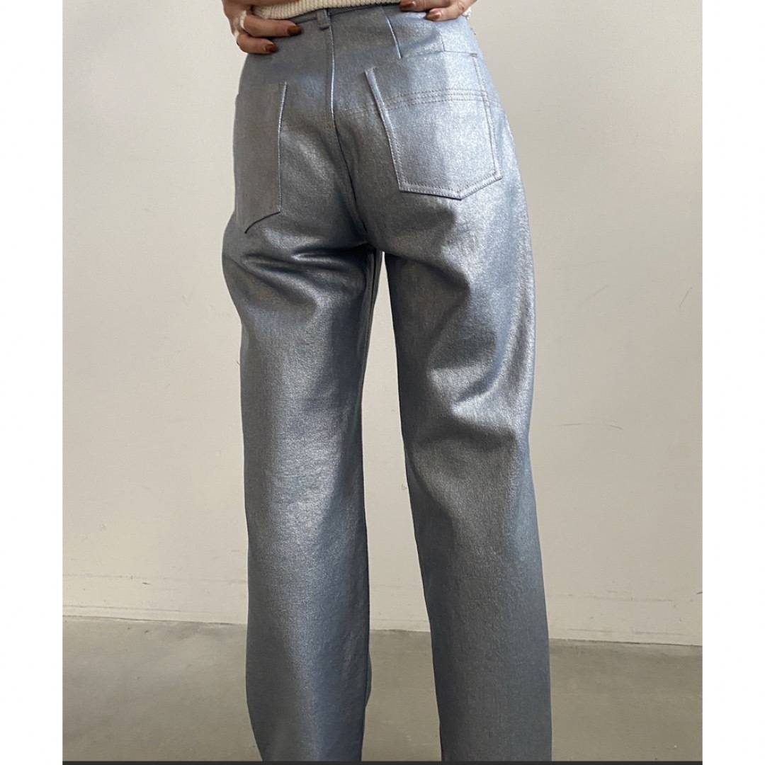 LONG STRAIGHT FOIL DENIM