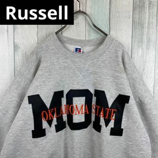 ラッセルアスレティック(Russell Athletic)の古着　ラッセル　スウェット　オクラハマ州　USA　刺繍　ゆるだぼ　グレー　X(スウェット)