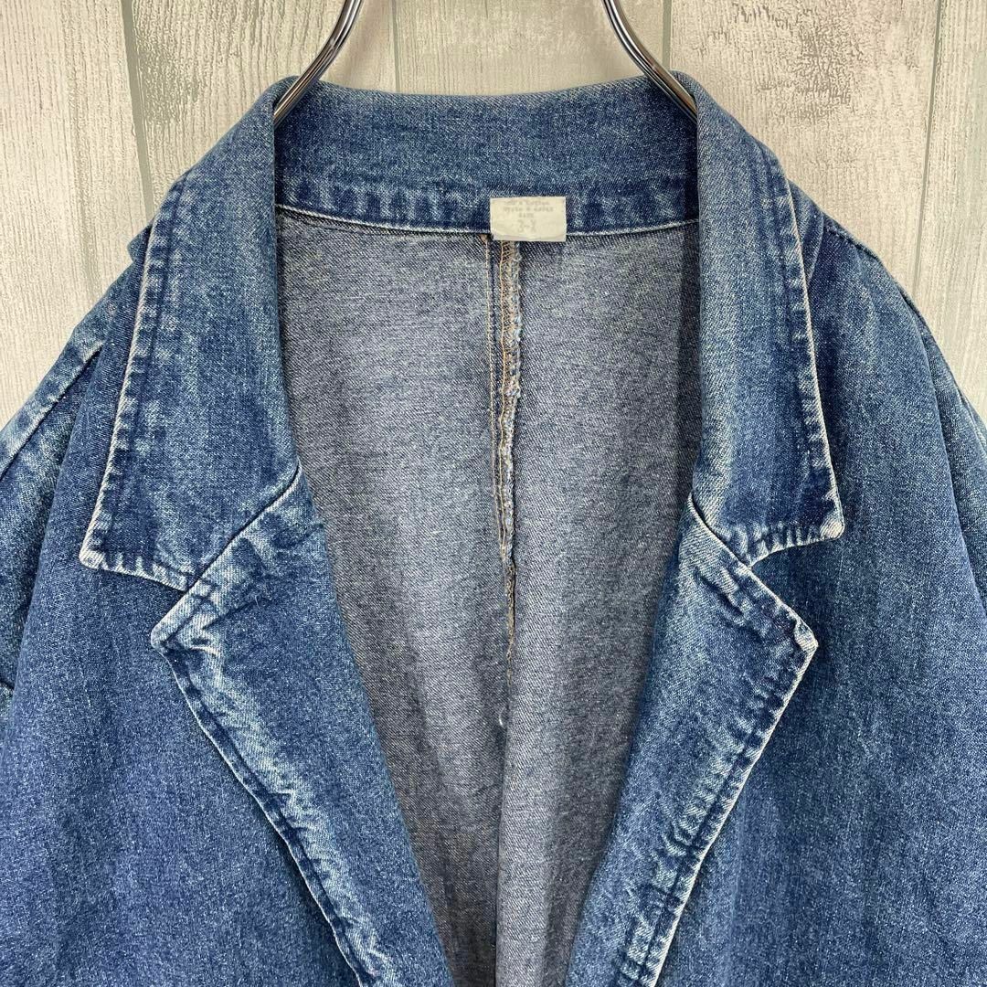 デニム テーラードジャケット カバーオール ゆるだぼ XL