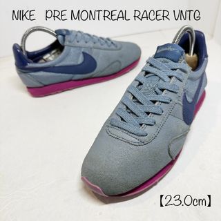 ナイキ(NIKE)のナイキ★PreMontreal/プリモントリオール★ブルー青・水色×ピンク★23(スニーカー)