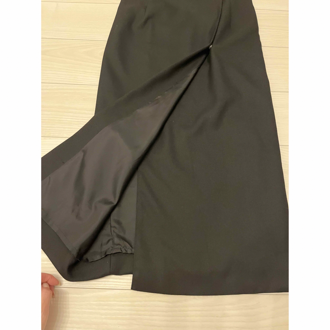 Noble(ノーブル)のNOBLE 巻きスカートタイトロングワンピース　36 ブラック レディースのスカート(ロングスカート)の商品写真