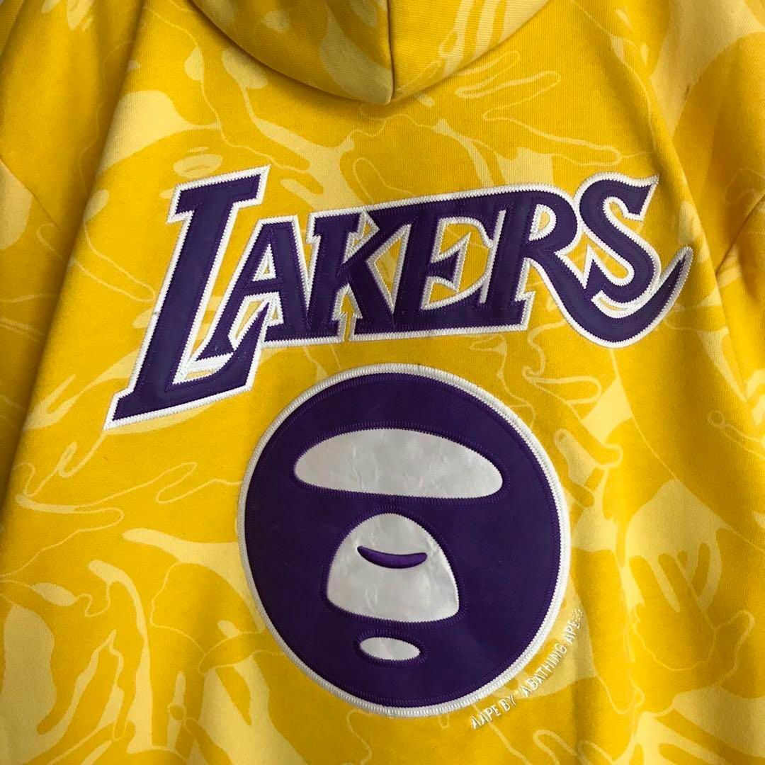 【激レア】A BATHING APE × NBA レイカーズ コラボスウェット