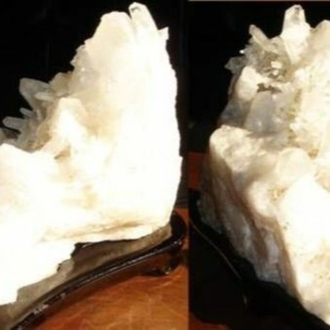 水晶 クラスター 天然石 パワーストーン 原石 22x16.5x14.5 稀少 インテリア/住まい/日用品のインテリア小物(置物)の商品写真