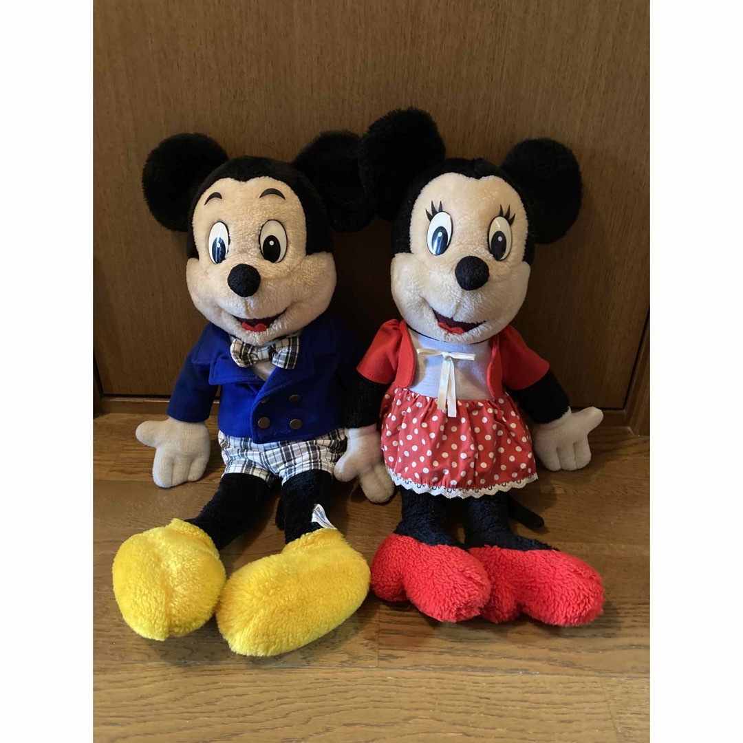 Tokyo Disneyland ミッキーミニーぬいぐるみレトロ エンタメ/ホビーのおもちゃ/ぬいぐるみ(ぬいぐるみ)の商品写真