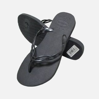 ハワイアナス(havaianas)の★新品★ハワイアナス★フラッシュスウィート (Black/24-25cm)(ビーチサンダル)