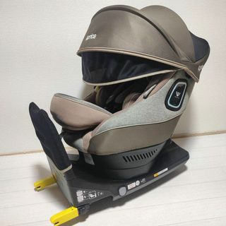 アップリカ(Aprica)の【送料込】アップリカ 美品 クルリラプラス 360°セーフティ ISOFIX(自動車用チャイルドシート本体)