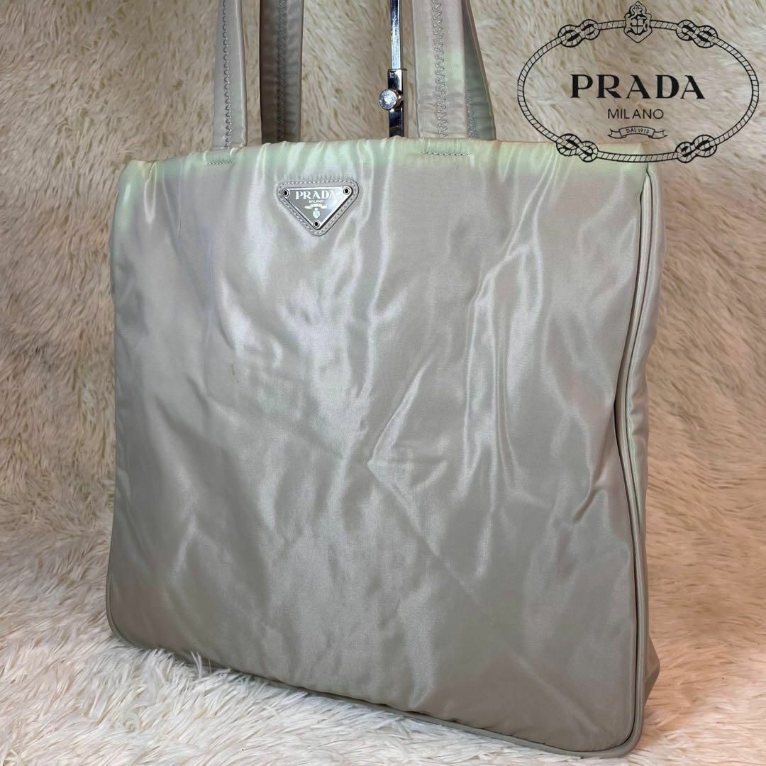 超美品✨PRADA プラダ ナイロン 三角ロゴ ハンドバッグ トートバッグ-
