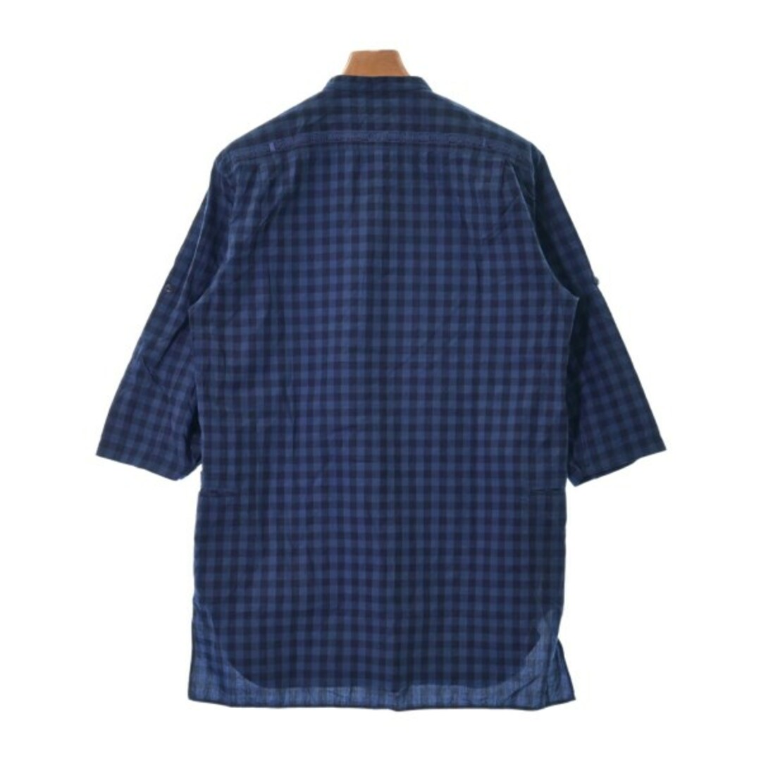 nonnative(ノンネイティブ)のnonnative カジュアルシャツ 2(M位) 青x紺(チェック) 【古着】【中古】 メンズのトップス(シャツ)の商品写真