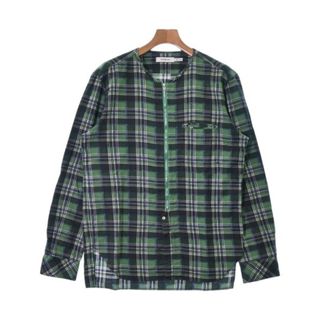 ノンネイティブ(nonnative)のnonnative カジュアルシャツ 3(L位) 緑x白x紺等(チェック) 【古着】【中古】(シャツ)