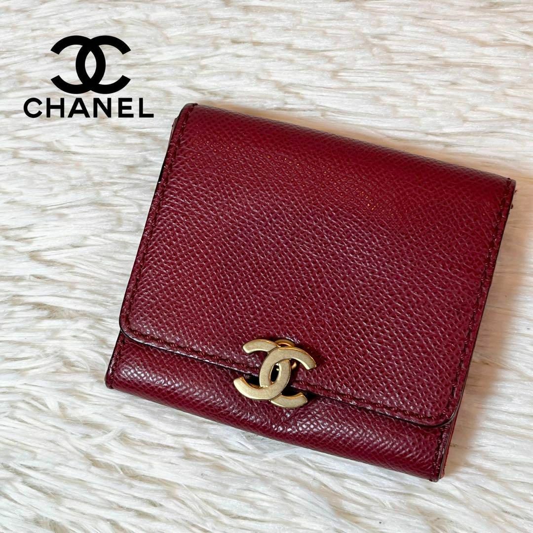 コインケース/小銭入れCHANEL✨シャネル✨キャビアスキン✨財布✨コインカードケース✨ヴィンテージ