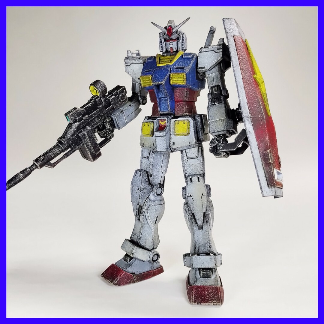 HGUC RX-78 ガンダム 塗装完成品 1/144 プラモデル