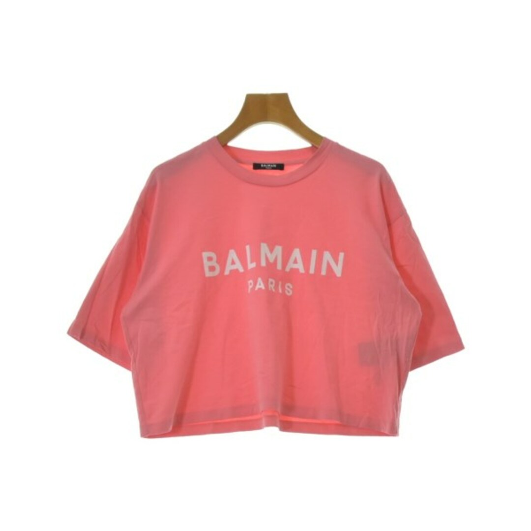 BALMAIN バルマン Tシャツ・カットソー S ピンクあり光沢 - rosegowen.org