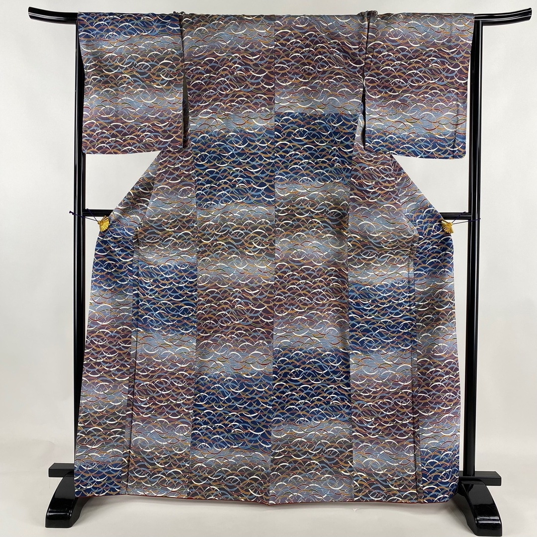 小紋 身丈167cm 裄丈67.5cm 正絹 秀品