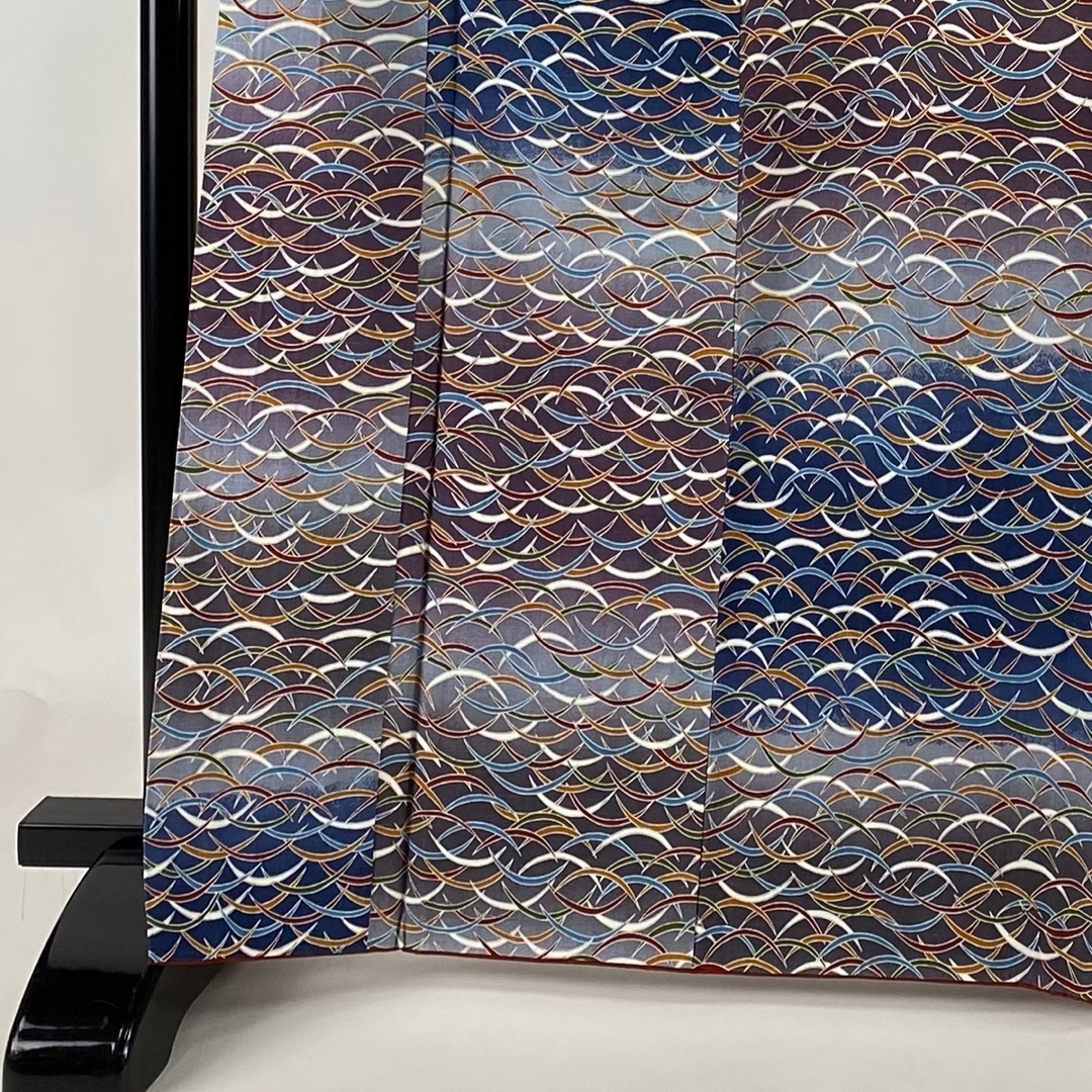 小紋 身丈167cm 裄丈67.5cm 正絹 秀品