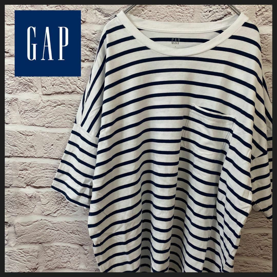 GAP(ギャップ)のGAP Tシャツ　ボーダー メンズ　レディース　[ L ] レディースのトップス(Tシャツ(半袖/袖なし))の商品写真