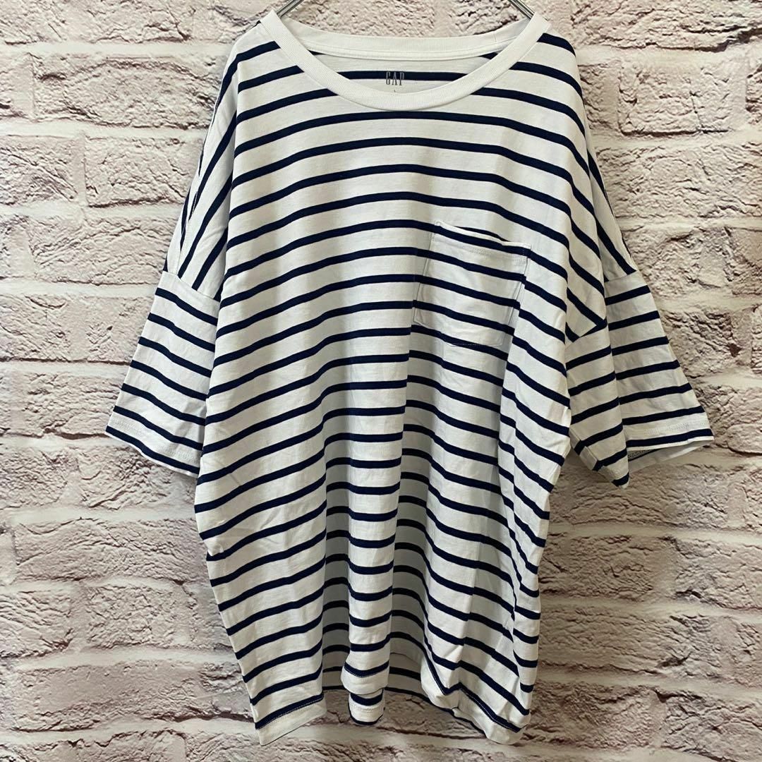 GAP(ギャップ)のGAP Tシャツ　ボーダー メンズ　レディース　[ L ] レディースのトップス(Tシャツ(半袖/袖なし))の商品写真