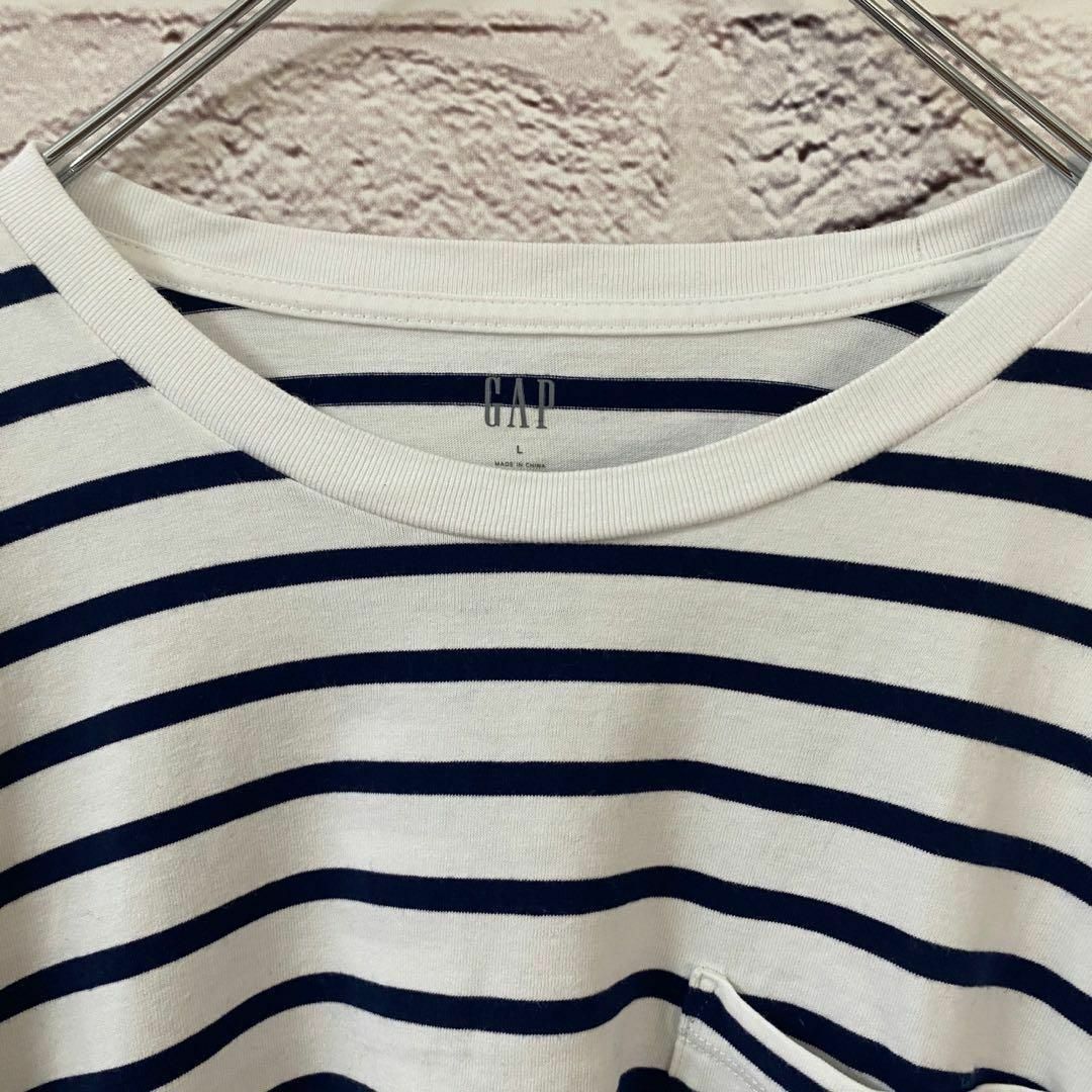 GAP(ギャップ)のGAP Tシャツ　ボーダー メンズ　レディース　[ L ] レディースのトップス(Tシャツ(半袖/袖なし))の商品写真