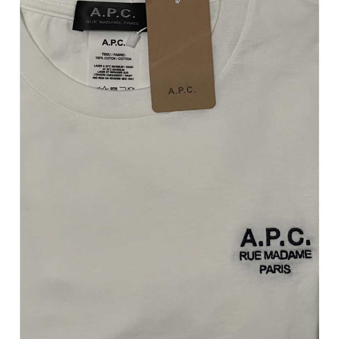 A.P.C - A.P.C. アーペーセー 白 Sサイズ 刺繍 Smallロゴ Tシャツの ...