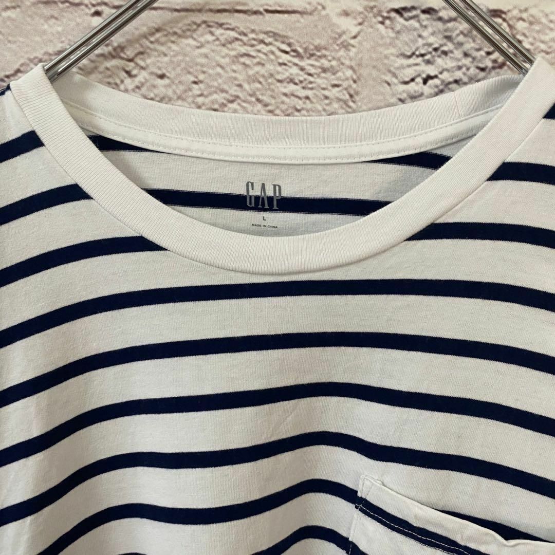 GAP(ギャップ)のGAP Tシャツ　ボーダー メンズ　レディース　[ L ] レディースのトップス(Tシャツ(半袖/袖なし))の商品写真