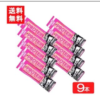 一本満足バー プロテインストロベリー ×9本(ダイエット食品)