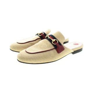 グッチ(Gucci)のGUCCI グッチ サンダル EU37(23.5cm位) ベージュ系 【古着】【中古】(サンダル)