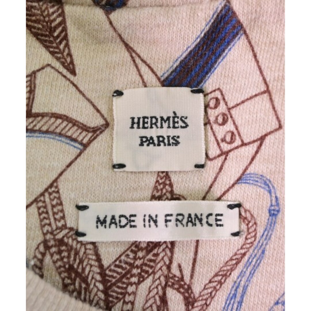 Hermes(エルメス)のHERMES エルメス スウェット 36(XS位) ベージュx茶x青(総柄) 【古着】【中古】 レディースのトップス(トレーナー/スウェット)の商品写真