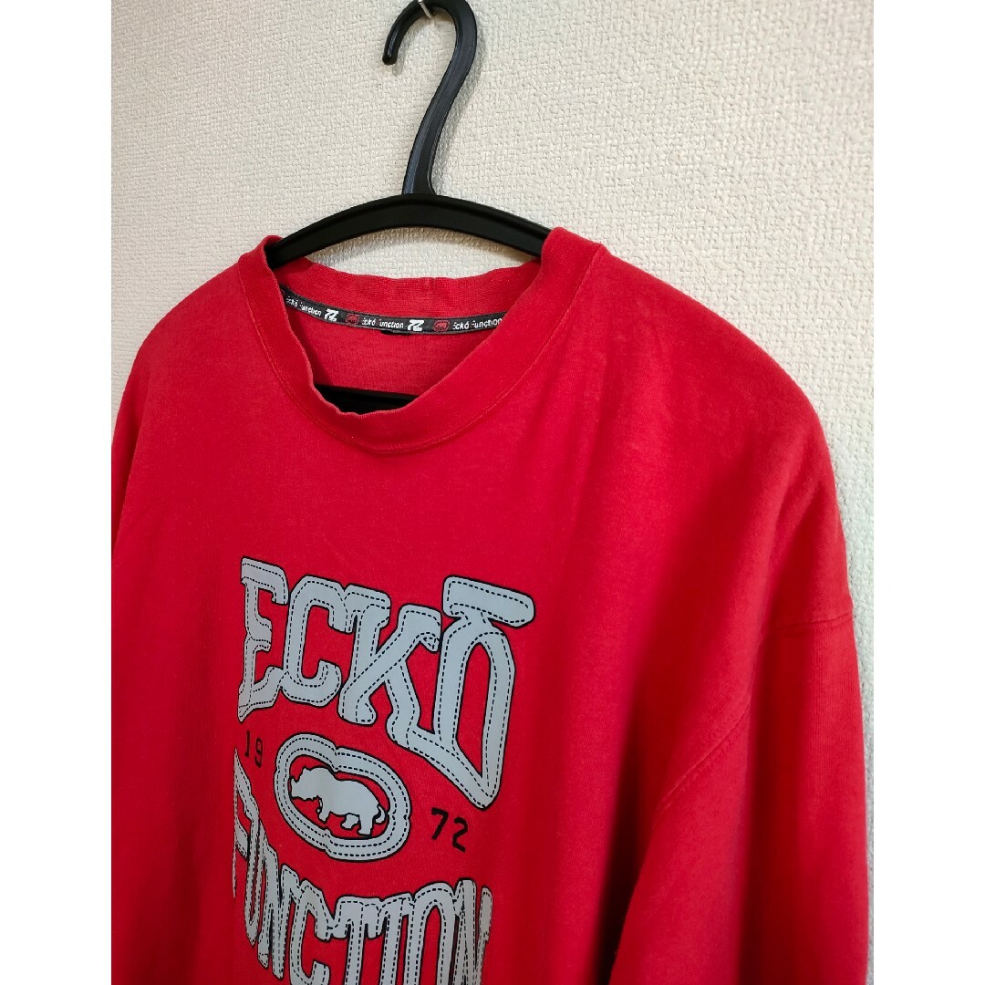 ECKŌ UNLTD（ECKO UNLTD）(エコーアンリミテッド)のECKO UNLTD　エコーアンリミテッド　両面デザインロンＴ　サイズＬ メンズのトップス(Tシャツ/カットソー(七分/長袖))の商品写真