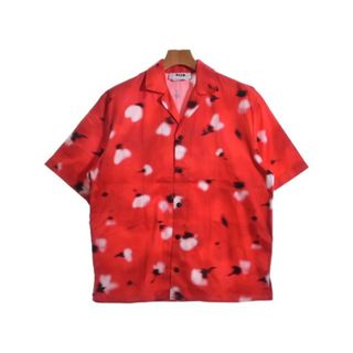 エムエスジイエム(MSGM)のMSGM エムエスジーエム カジュアルシャツ 39(M位) 赤x黒x白(総柄) 【古着】【中古】(シャツ)