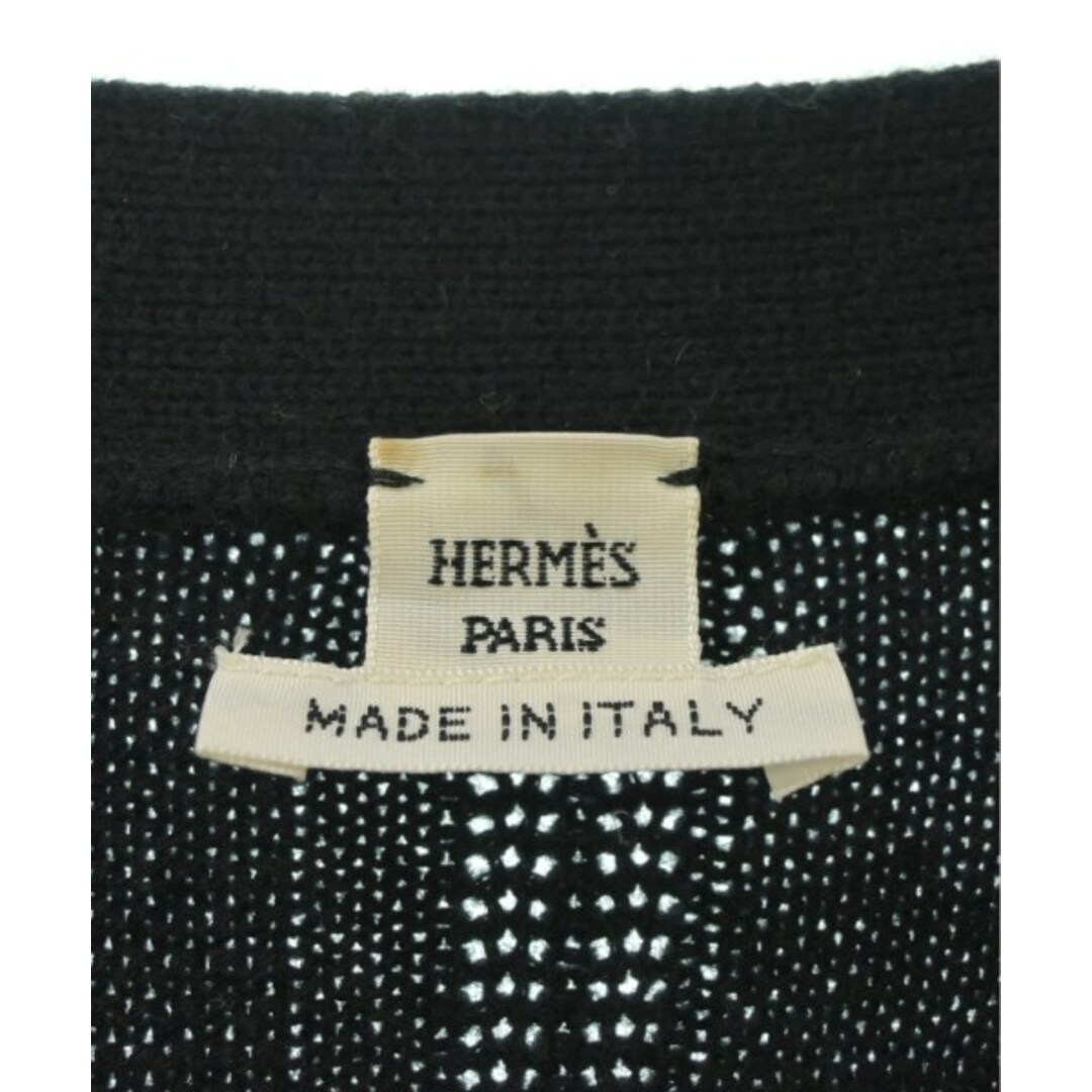 Hermes(エルメス)のHERMES エルメス カーディガン 36(XS位) 黒 【古着】【中古】 レディースのトップス(カーディガン)の商品写真