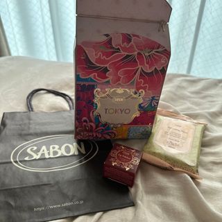 SABON リップポリッシャー　ふきとり用化粧水シート　2点セット　ギフト用