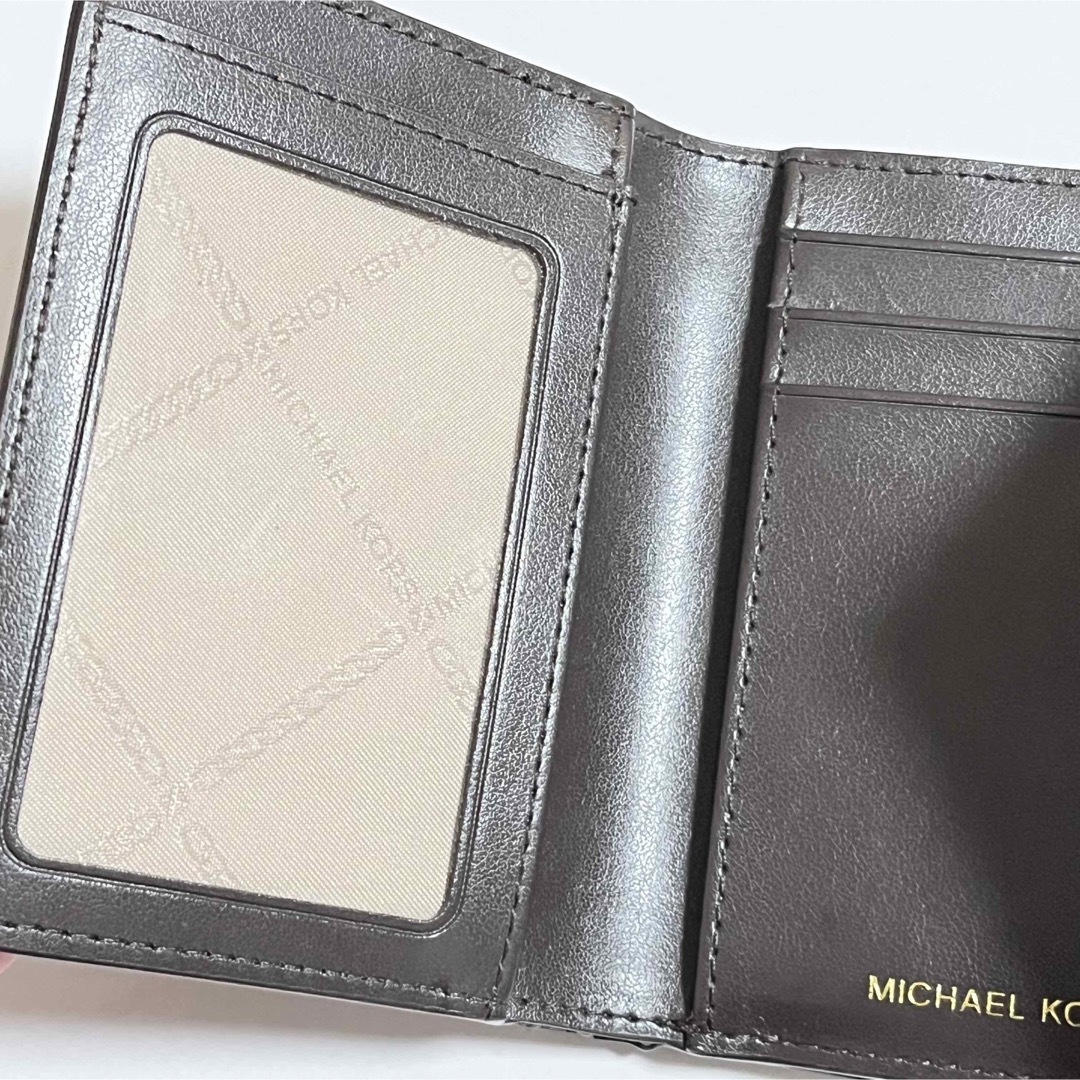 新品 マイケルコース MICHEAL KORS 三つ折り財布 シグネチャーグレー