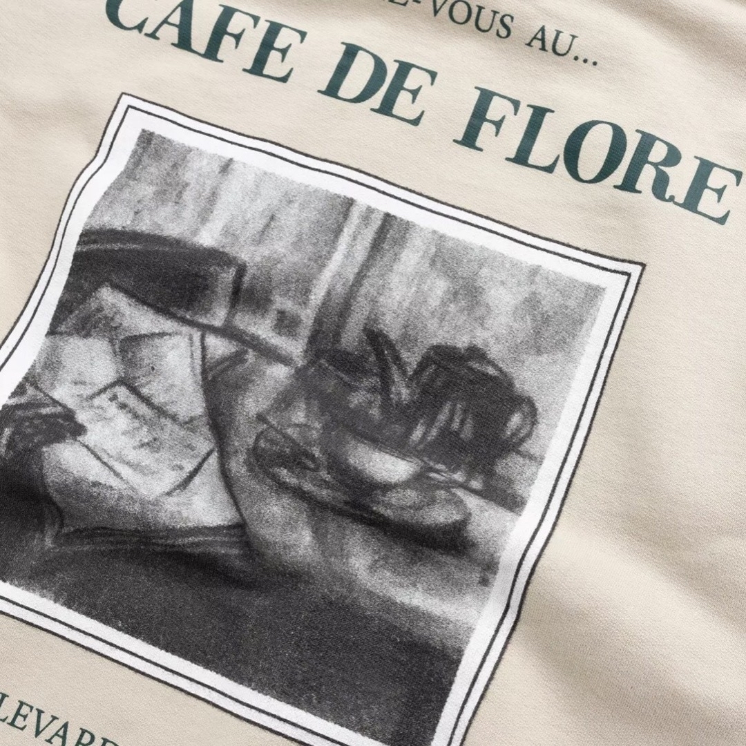 Highsnobiety × Cafe de flore パーカー S パリ限定