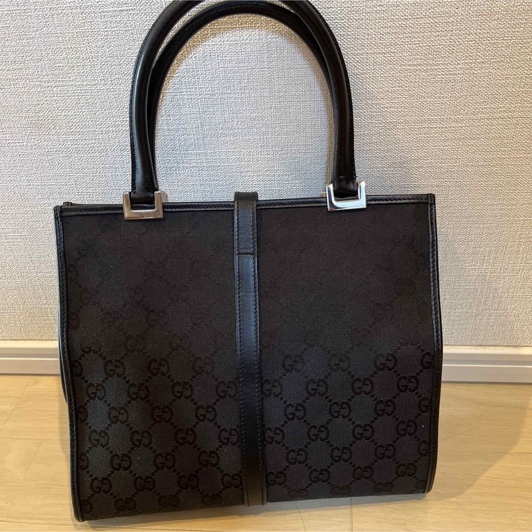 グッチ ジャッキー トートバッグ ハンドバッグ レザー キャンバス GG柄
