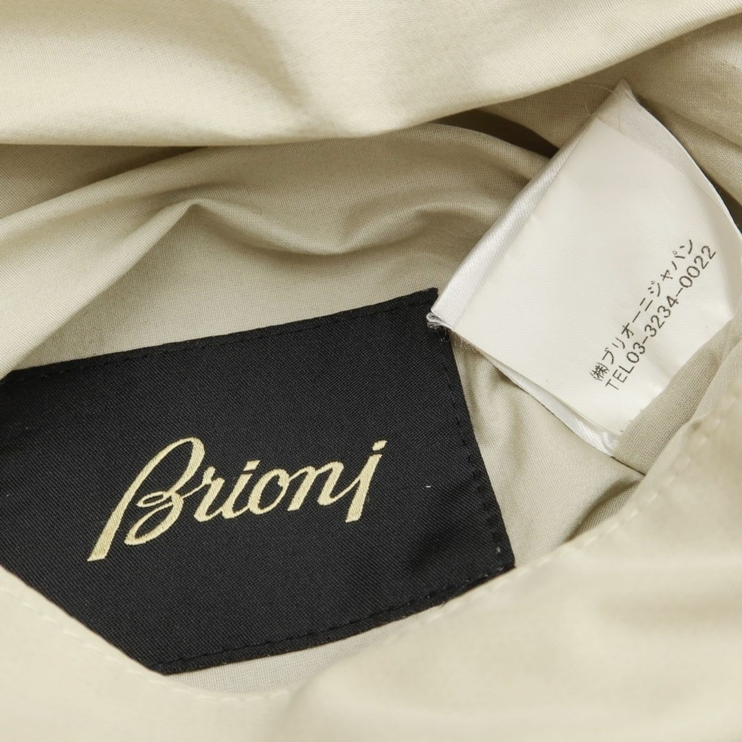 Brioni(ブリオーニ)の【中古】ブリオーニ Brioni ウール×コットン リバーシブル ステンカラーコート ダークネイビーxライトベージュ【サイズM】【メンズ】 メンズのジャケット/アウター(ステンカラーコート)の商品写真