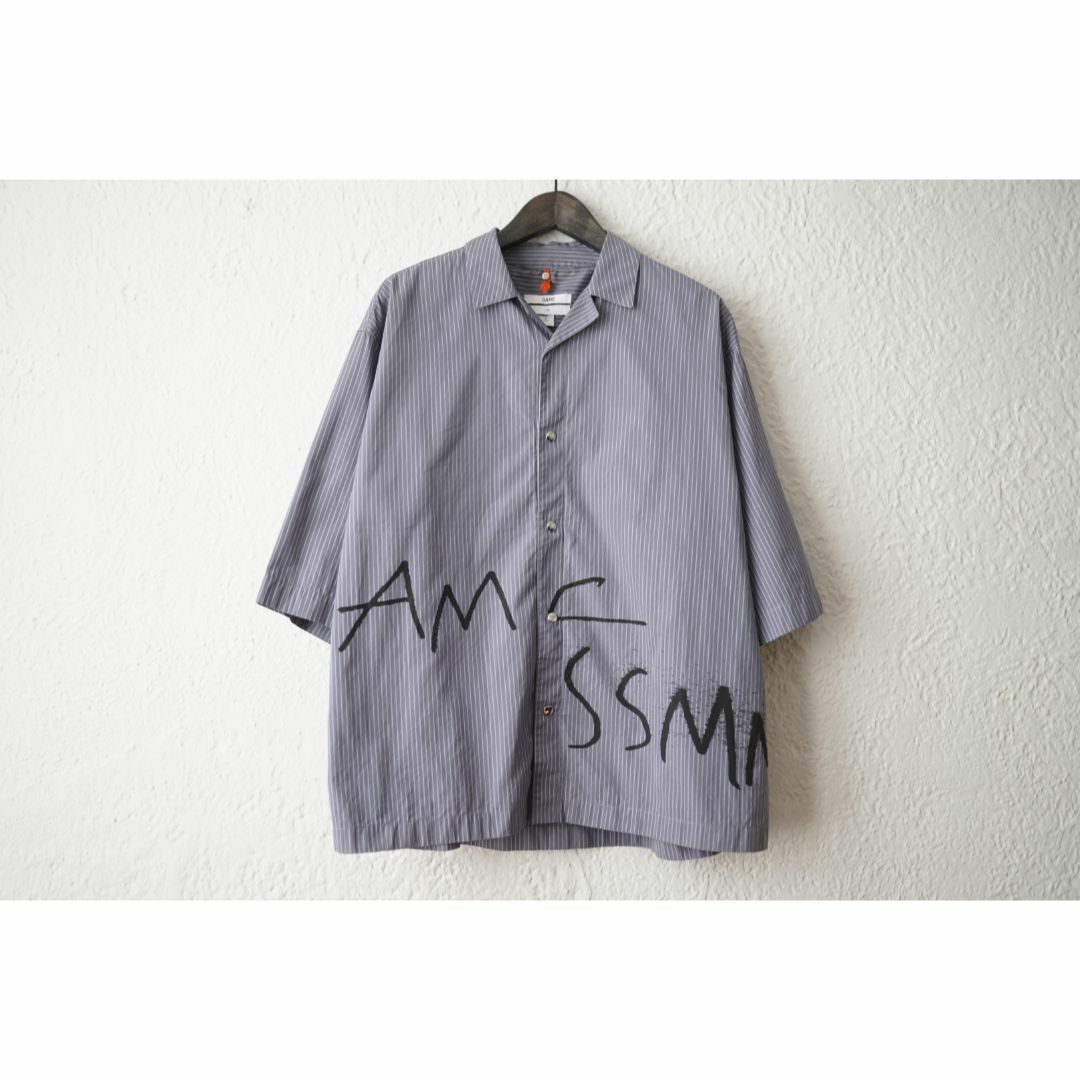 OAMC - OAMC オーエーエムシー 19SS スプレーオープンカラーストライプ