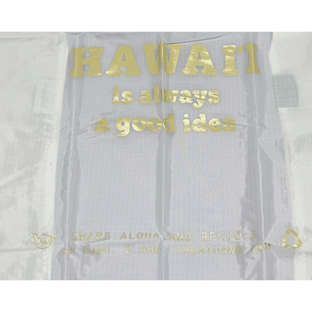 Ron Herman(ロンハーマン)の新品/日本未発売　BAGGU atDawnO'AHU ハワイ購入　白　ベージュ レディースのバッグ(エコバッグ)の商品写真