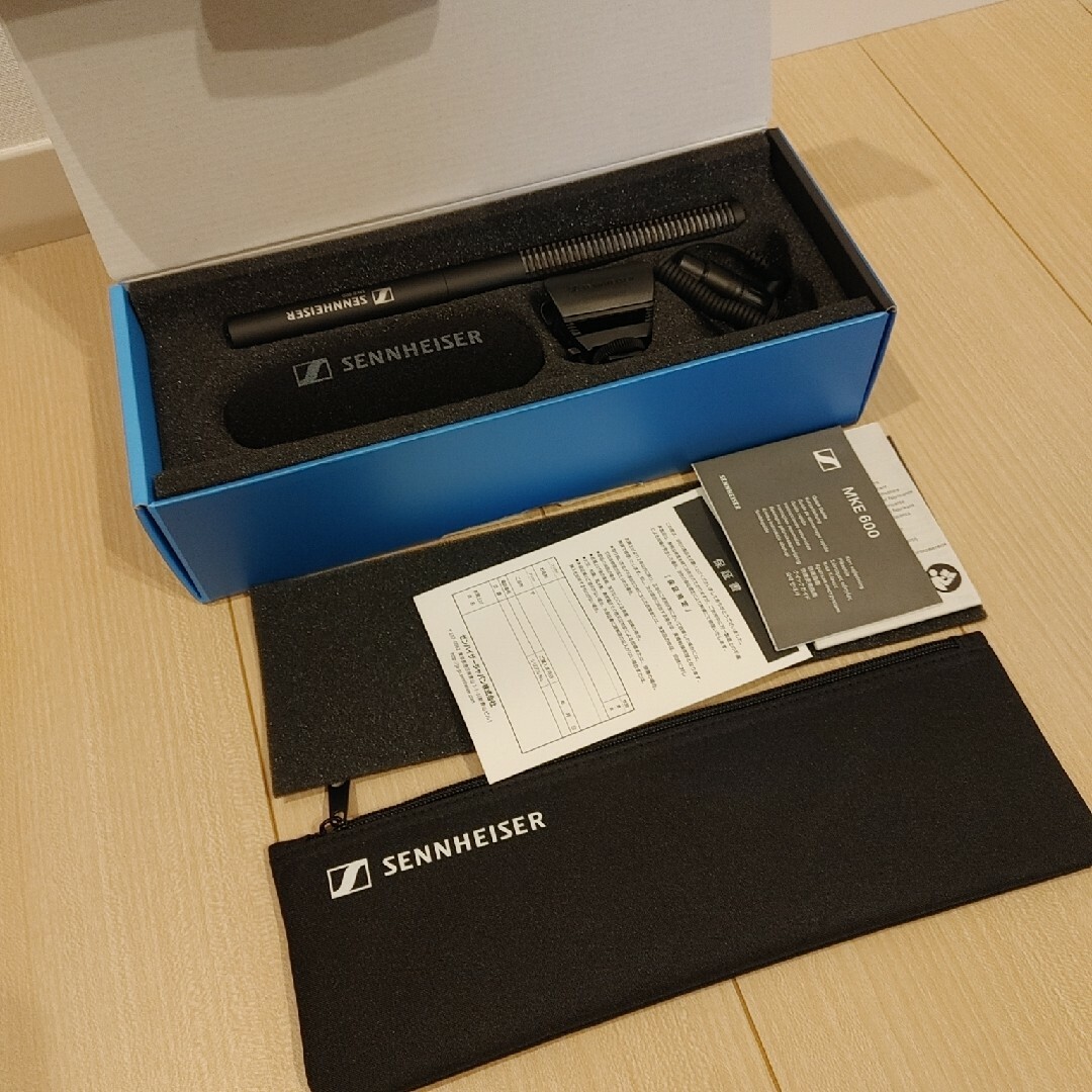 SENNHEISER(ゼンハイザー)の【匿名配送】購入証明付き　ゼンハイザー　MKE600 / SENNHEISER 楽器のレコーディング/PA機器(マイク)の商品写真