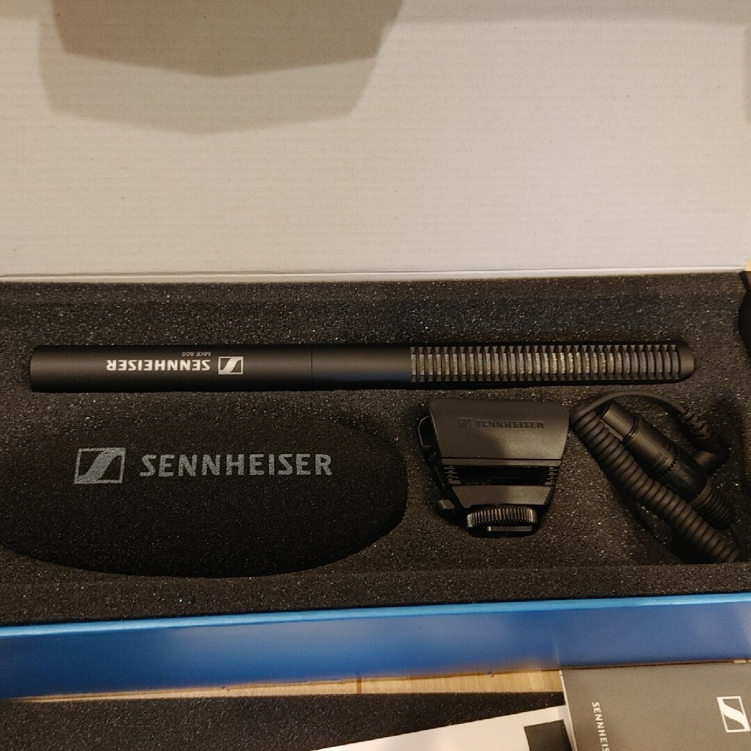 SENNHEISER(ゼンハイザー)の【匿名配送】購入証明付き　ゼンハイザー　MKE600 / SENNHEISER 楽器のレコーディング/PA機器(マイク)の商品写真