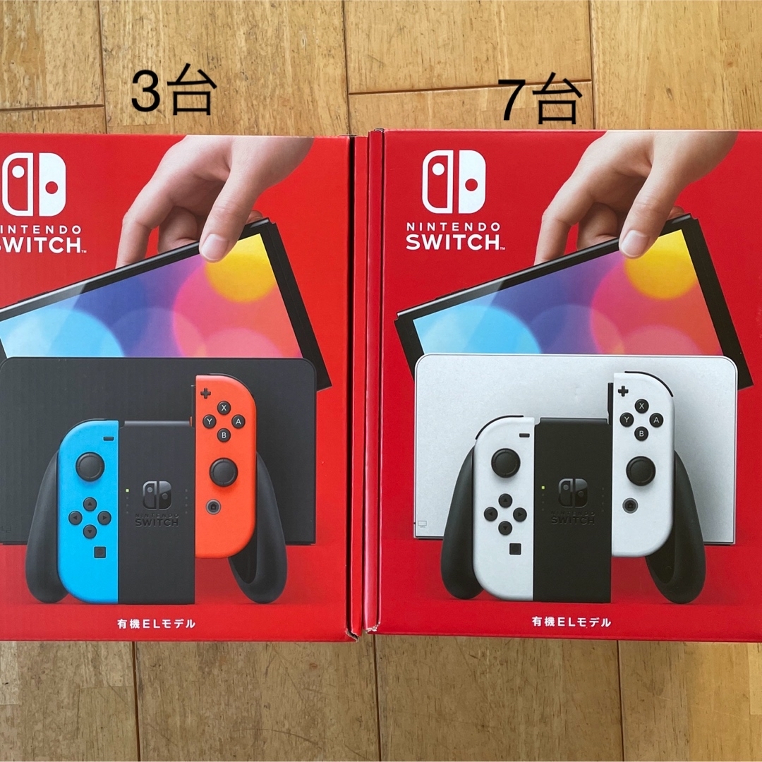 Nintendo Switch　有機EL　ネオン×3 ホワイト×3