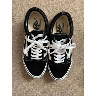 ヴァンズ(VANS)の美品 大人気 VANS バンズ 定番スニーカー ブラック 黒 24センチ(スニーカー)