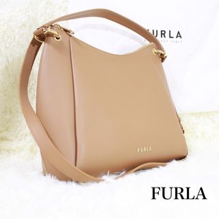 フルラ(Furla)の✨極美品✨FURLA フルラ　フローレンス　2wayバッグ レザー ブラウン系(ショルダーバッグ)